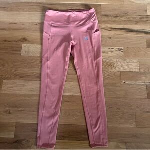 New Balance Pink Leggings with Pockets Womens Medium
